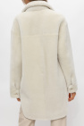 Inès & Maréchal WHITE ‘Louisiane’ shearling coat