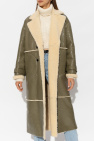 Inès & Maréchal GREEN ‘Lukas’ shearling coat