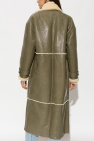 Inès & Maréchal GREEN ‘Lukas’ shearling coat