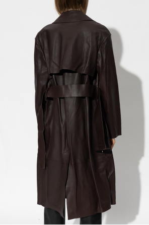 Theory Leather trench coat