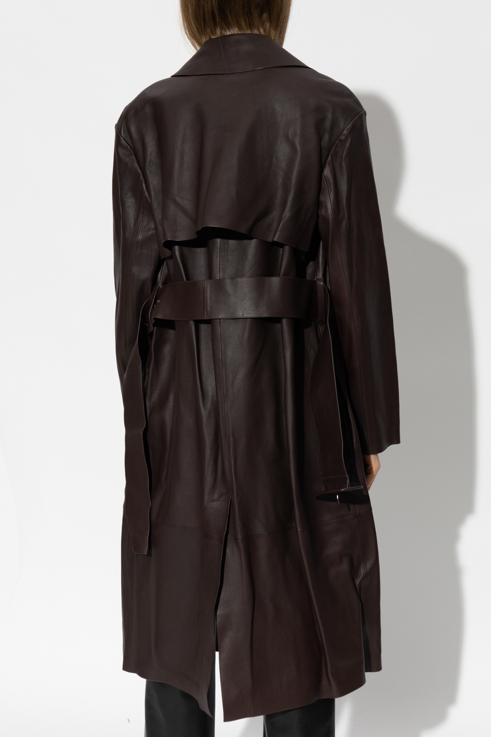 Theory Leather trench coat