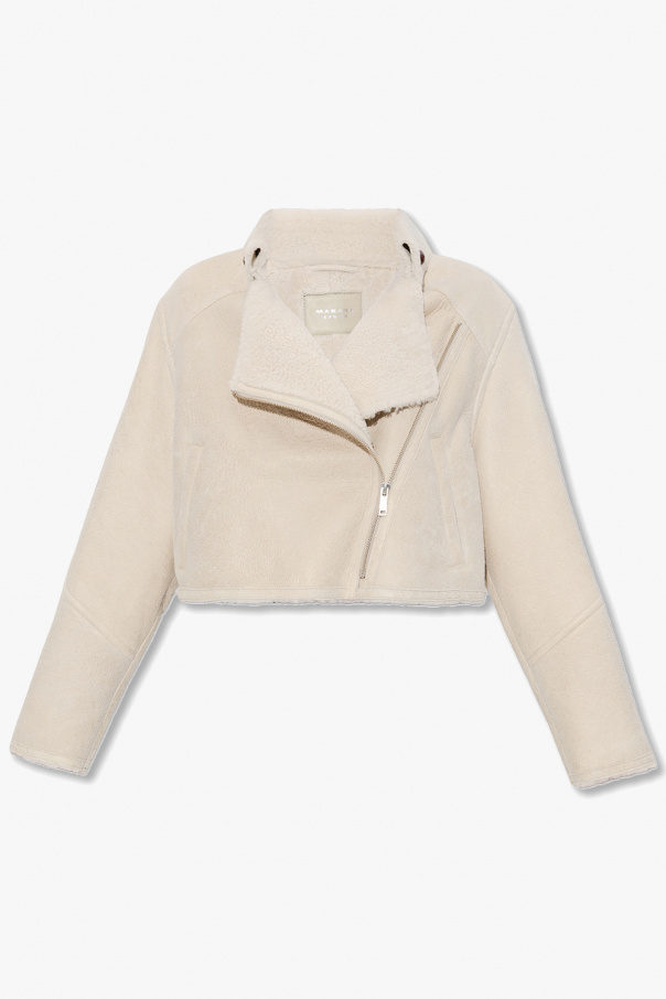 Marant Etoile ‘Apstya’ short shearling jacket