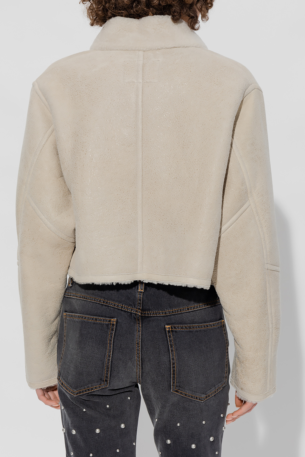 Marant Etoile ‘Apstya’ short shearling jacket