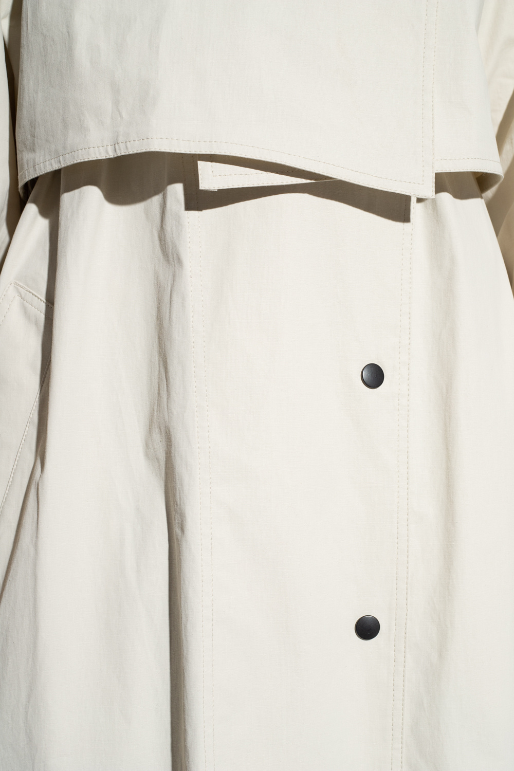 LOUIS VUITTON Mackintosh Raincoat in Beige Cotton Size 42 at