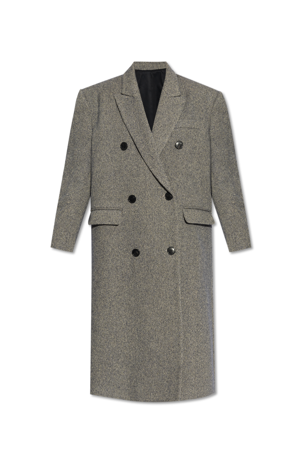 Marant Etoile Wełniany płaszcz `Lexana`