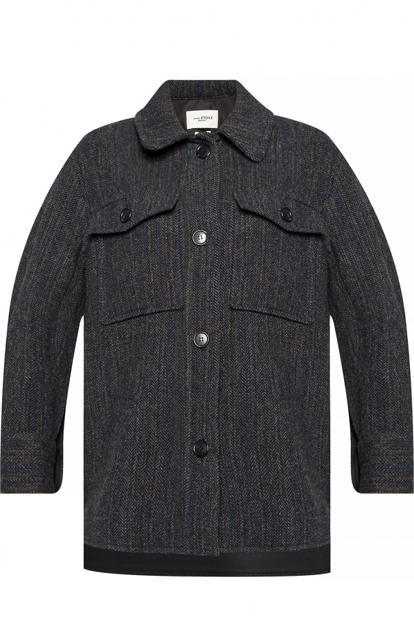 Choose your location Wool overshirt