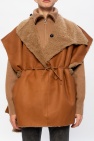 Isabel Marant BROWN Leather poncho