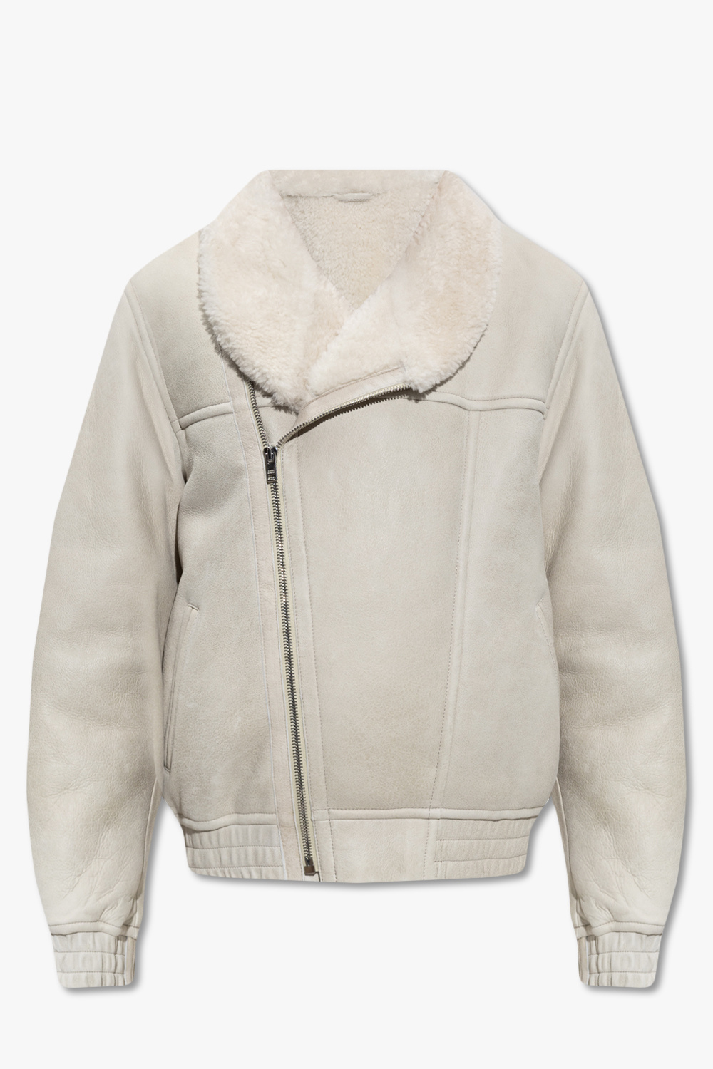 Zara Natural Fur Hood Belted Jacket -Black & Beige – Collections London