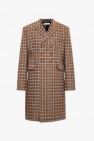 Wales Bonner BROWN ‘Harmonic’ checked coat