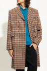 Wales Bonner BROWN ‘Harmonic’ checked coat