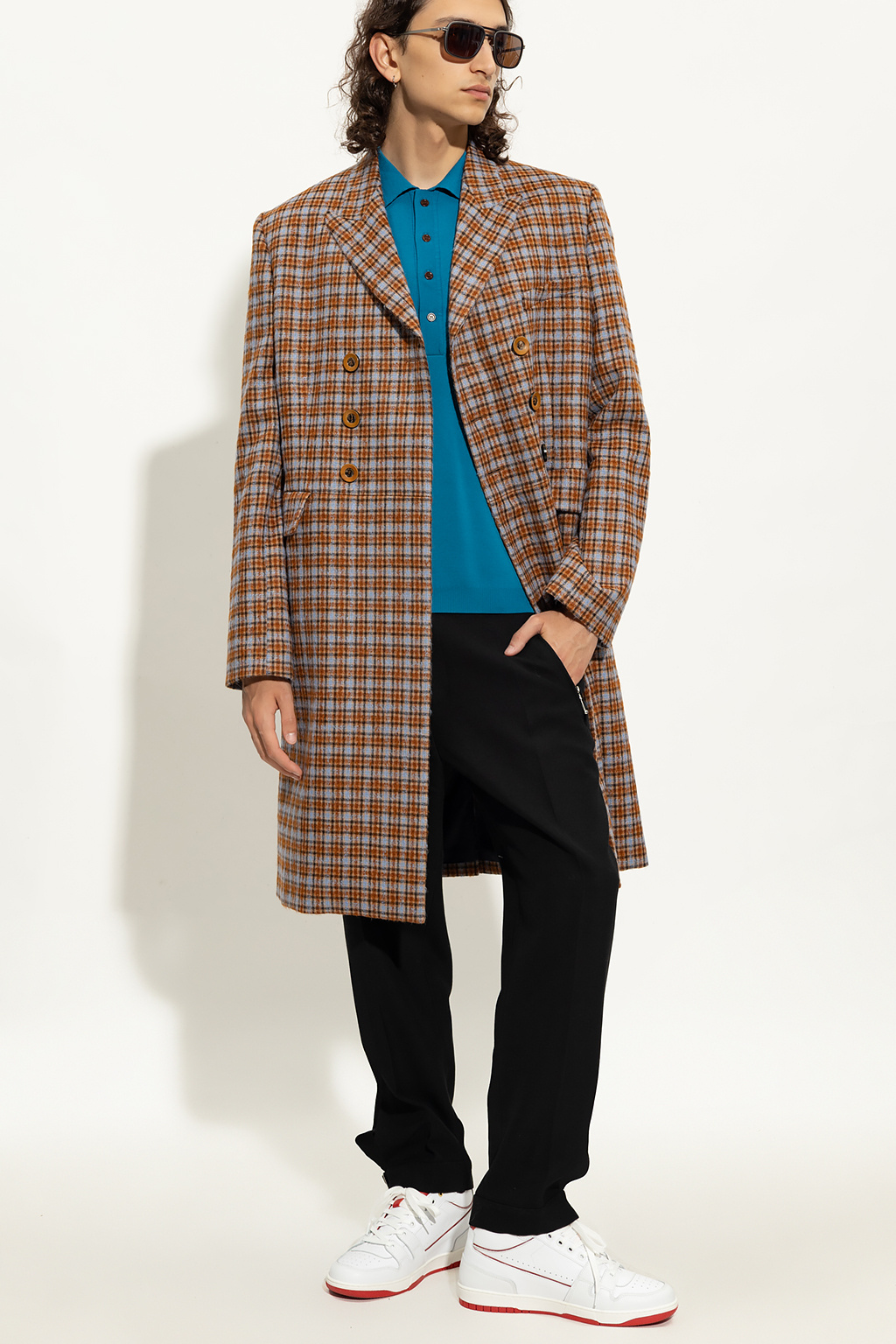 Wales Bonner ‘Harmonic’ checked coat