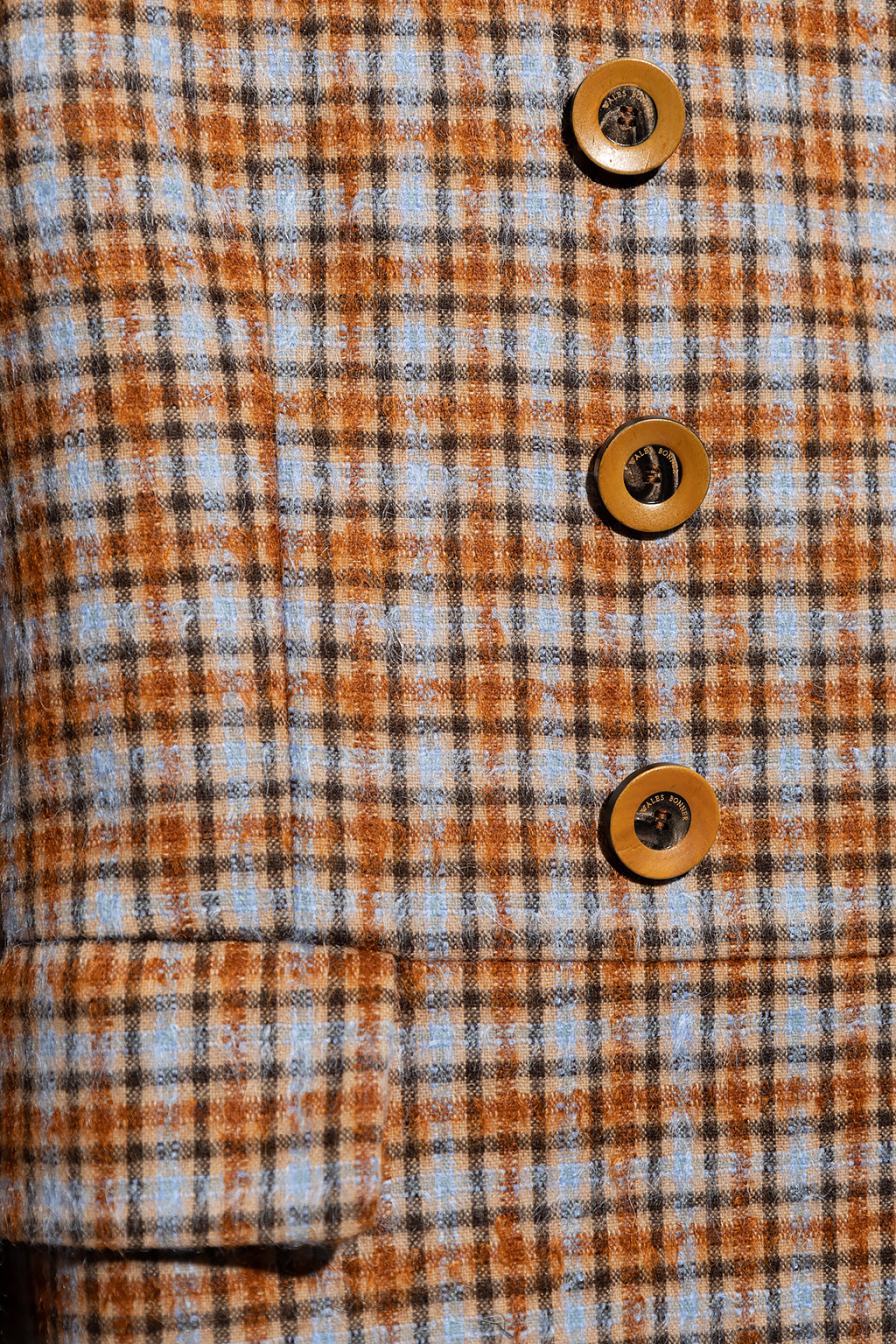 Wales Bonner ‘Harmonic’ checked coat