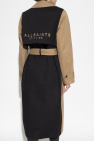 AllSaints BROWN ‘Mixie’ trench coat with logo