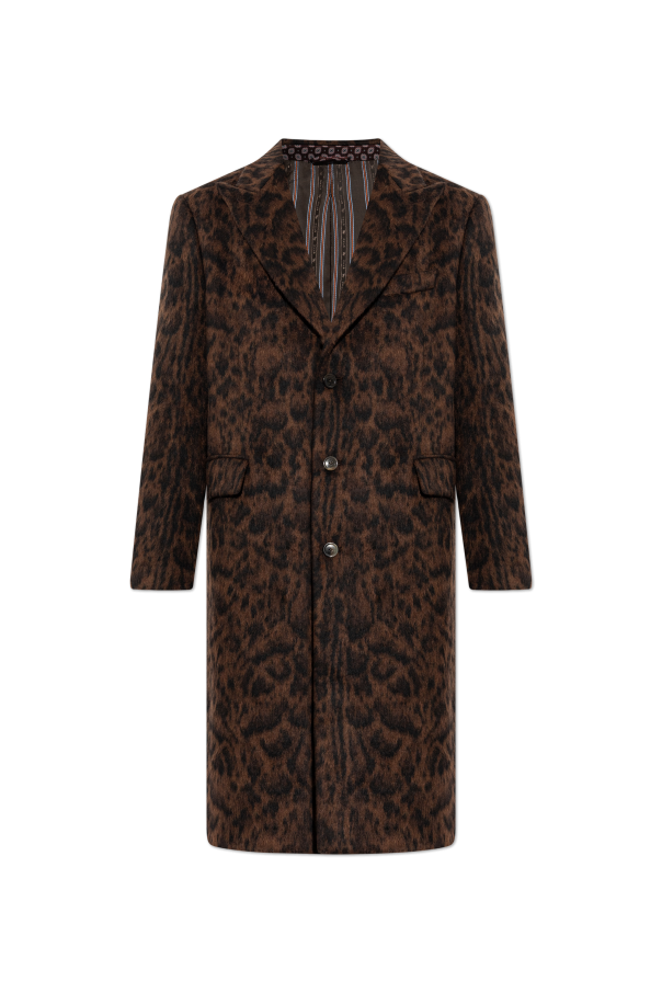 Coat with animal print od Etro