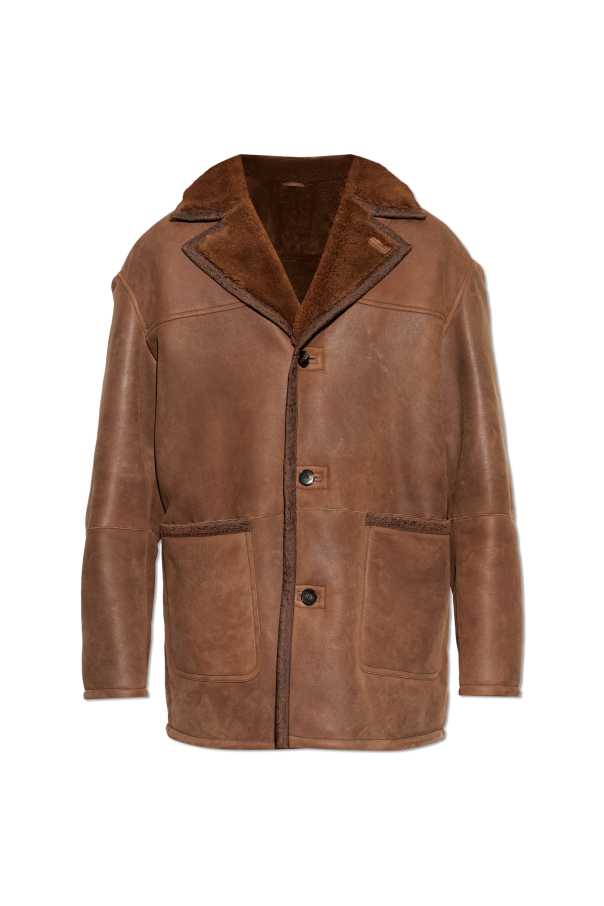 Sheepskin coat with pockets od Etro