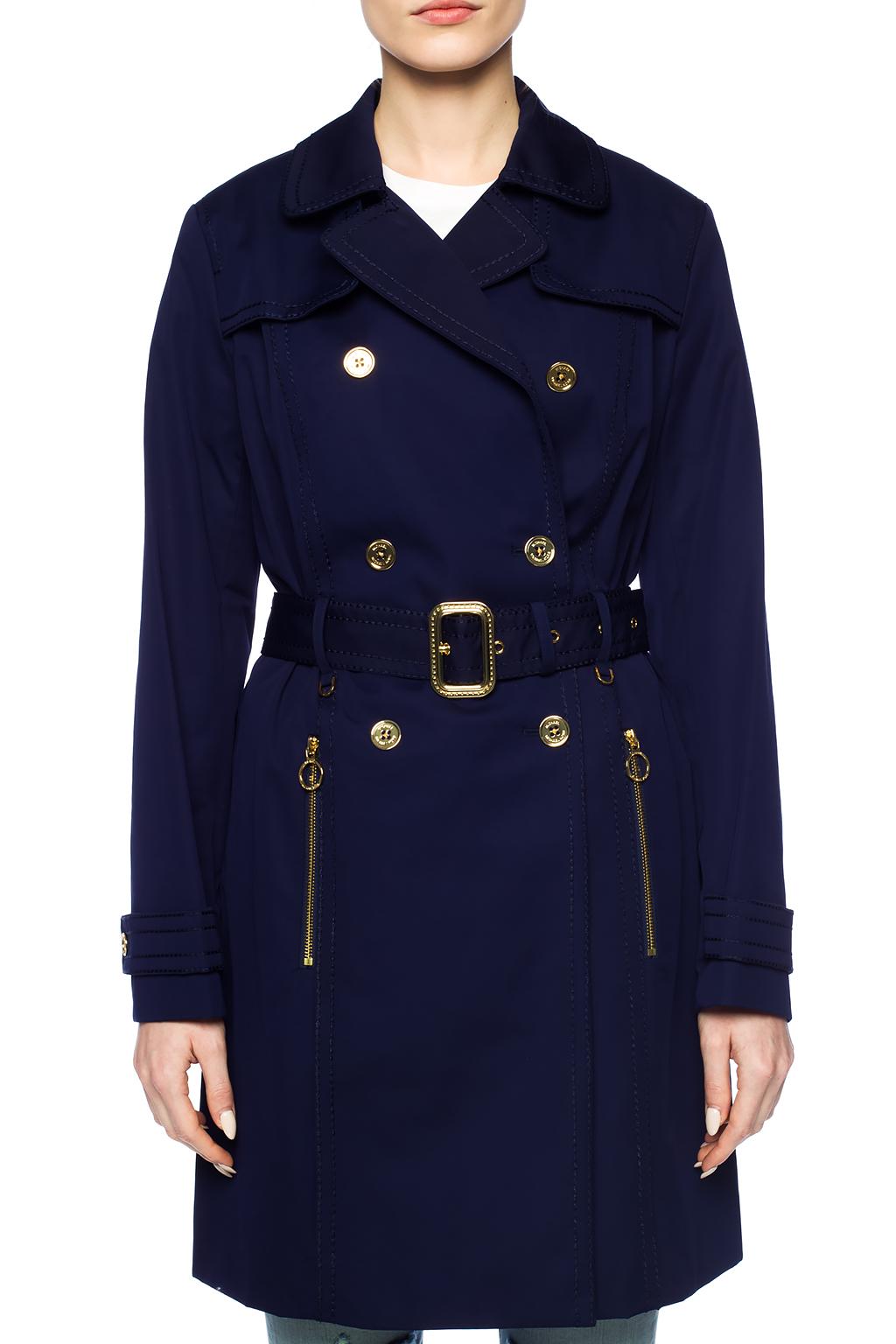 Navy blue Single-vented trench coat Michael Michael Kors - Vitkac Sweden