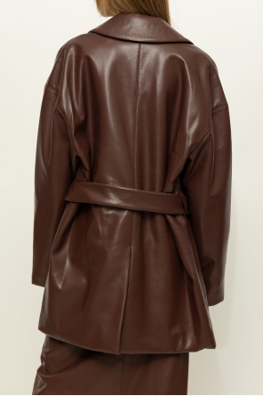 Nanushka ‘Liban’ caps jacket in vegan leather