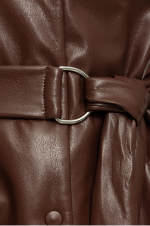 Nanushka ‘Liban’ logo jacket in vegan leather