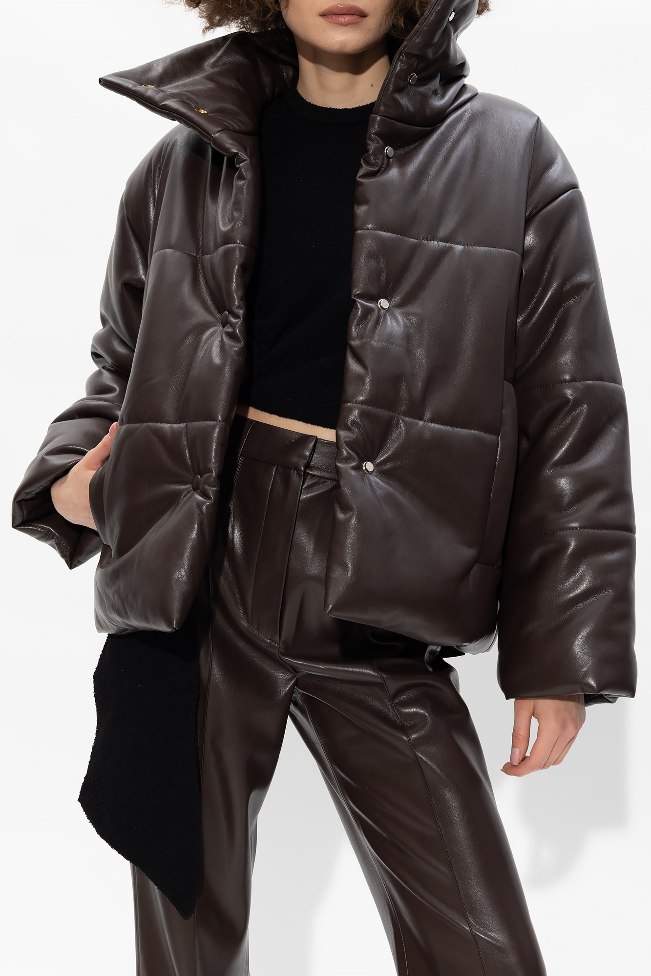 Nanushka ’Hide’ puffer jacket from vegan leather