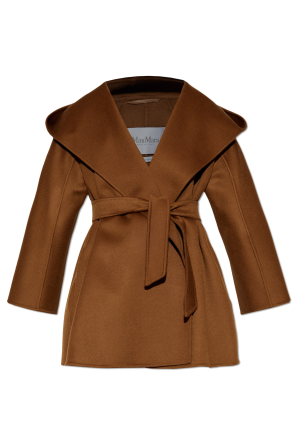 Cashmere coat with hood 'Ocroma'