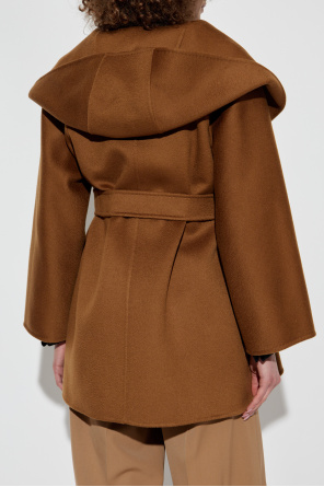 Max Mara Cashmere coat with hood 'Ocroma'