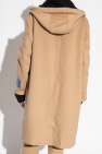 Off-White Hooded cashmere coat