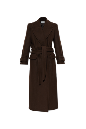 Wool coat with belt