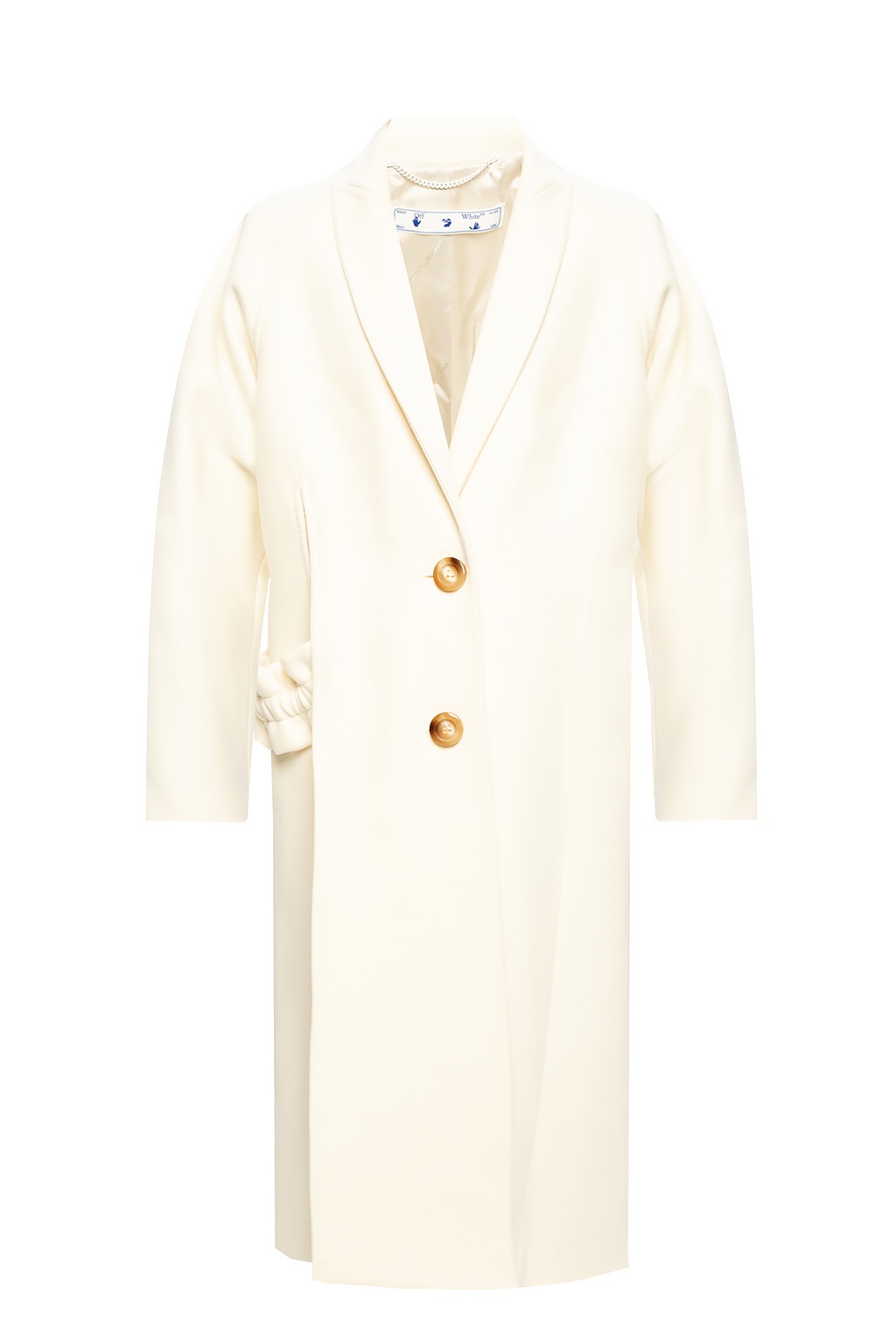wool coat white