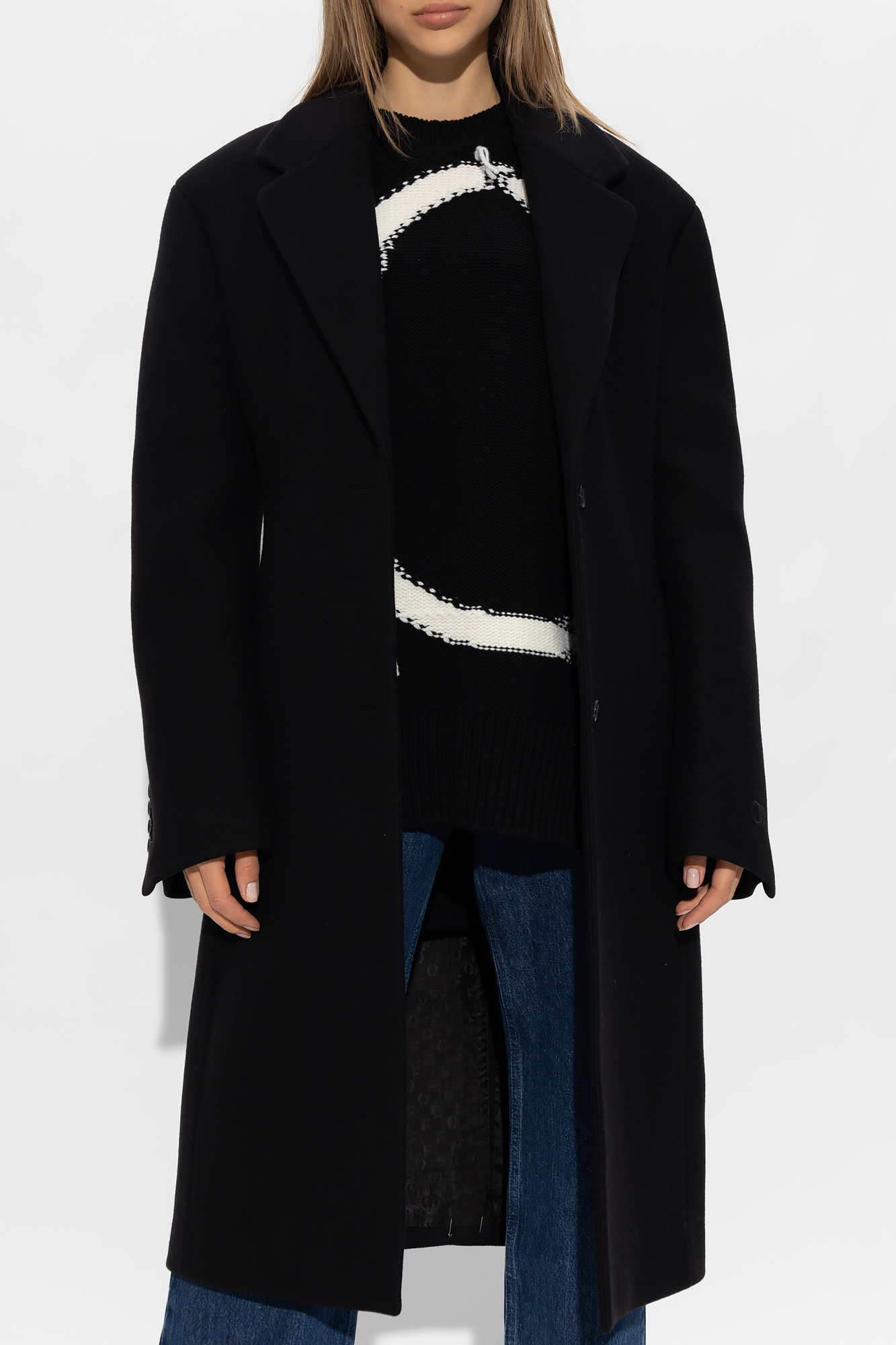 Black Wool coat Off-White - Vitkac GB