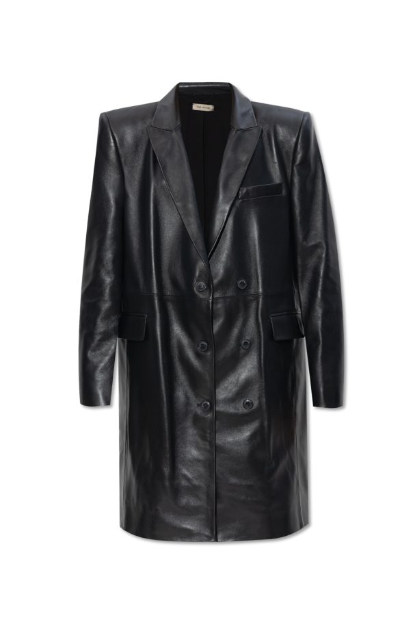 The Mannei ‘Greenock’ leather coat