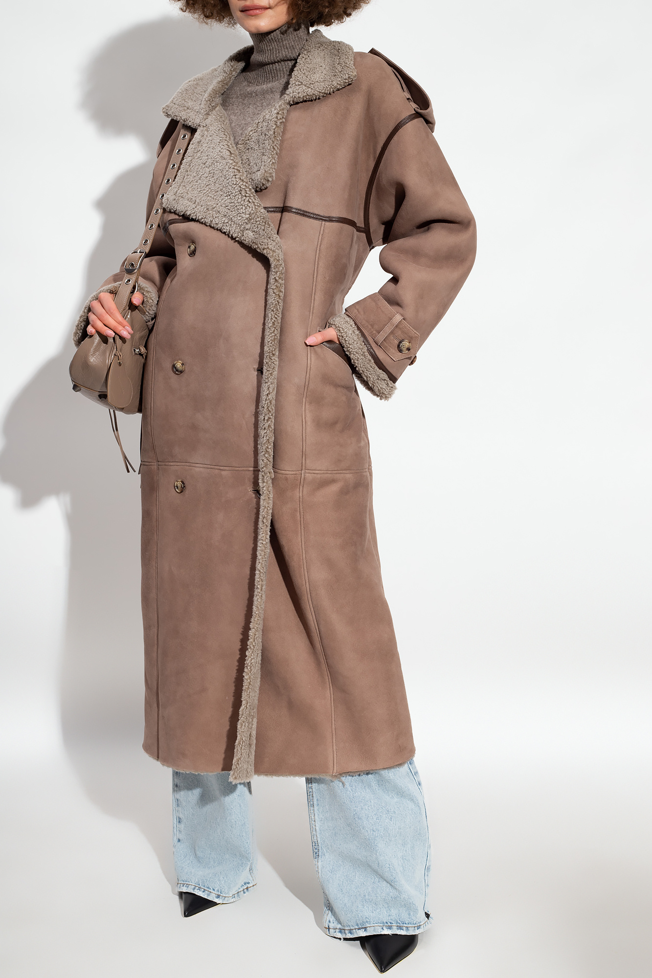 The Mannei ‘Jordan’ long shearling jacket