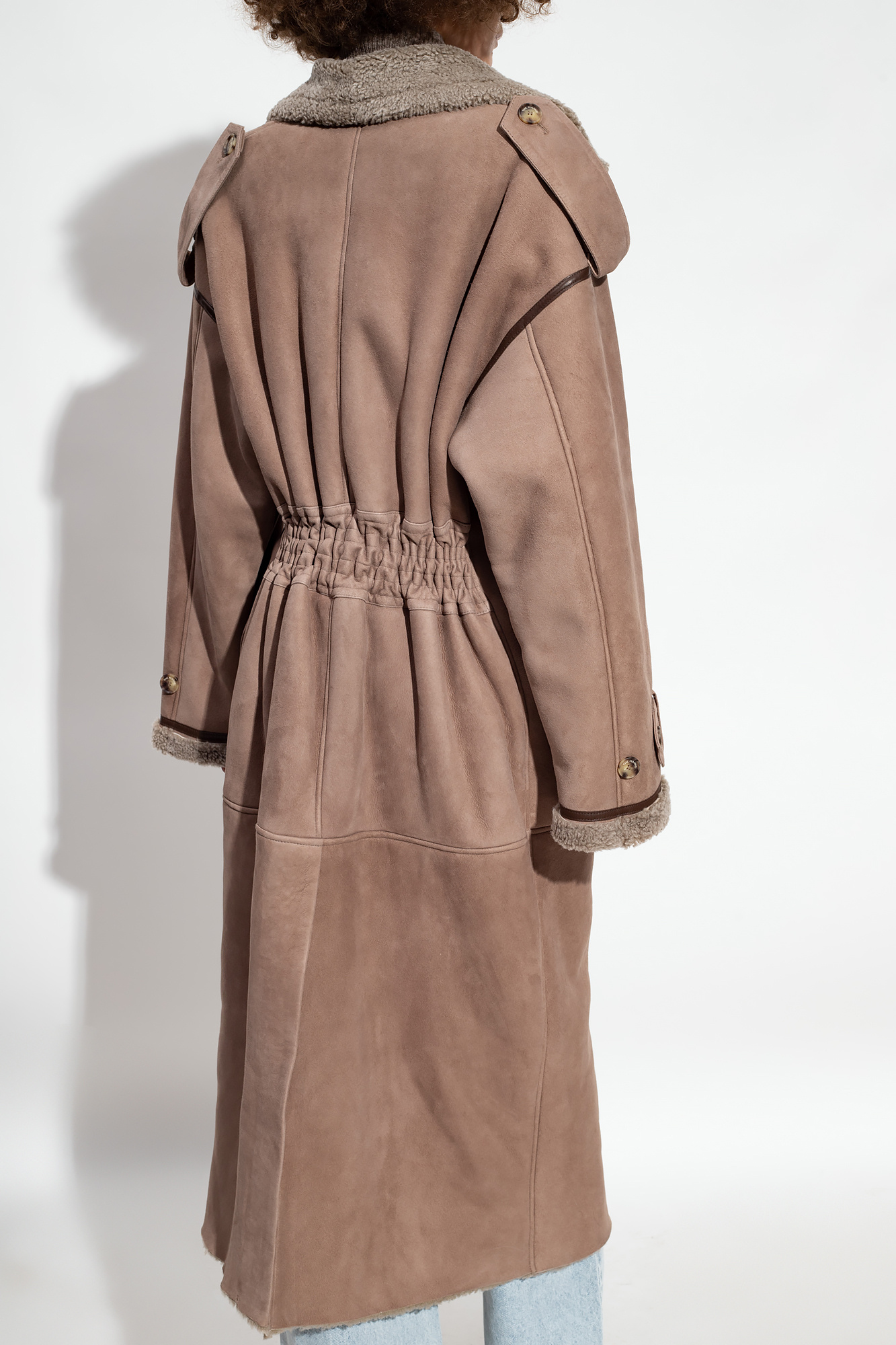 The Mannei ‘Jordan’ long shearling jacket