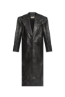 The Mannei BLACK Leather coat Loggs