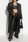 The Mannei BLACK Leather coat Loggs