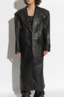 The Mannei BLACK Leather coat Loggs