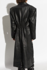 The Mannei BLACK Leather coat Loggs