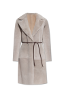 Fabiana Filippi Shearling jacket with belt