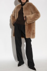 Fabiana Filippi beige Fur coat with pockets