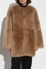 Fabiana Filippi beige Fur coat with pockets