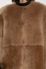 Fabiana Filippi beige Fur coat with pockets