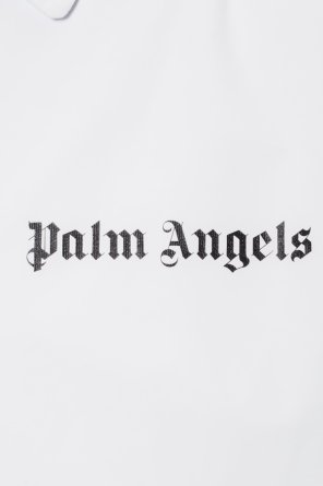 Palm Angels Płaszcz przeciwdeszczowy z logo
