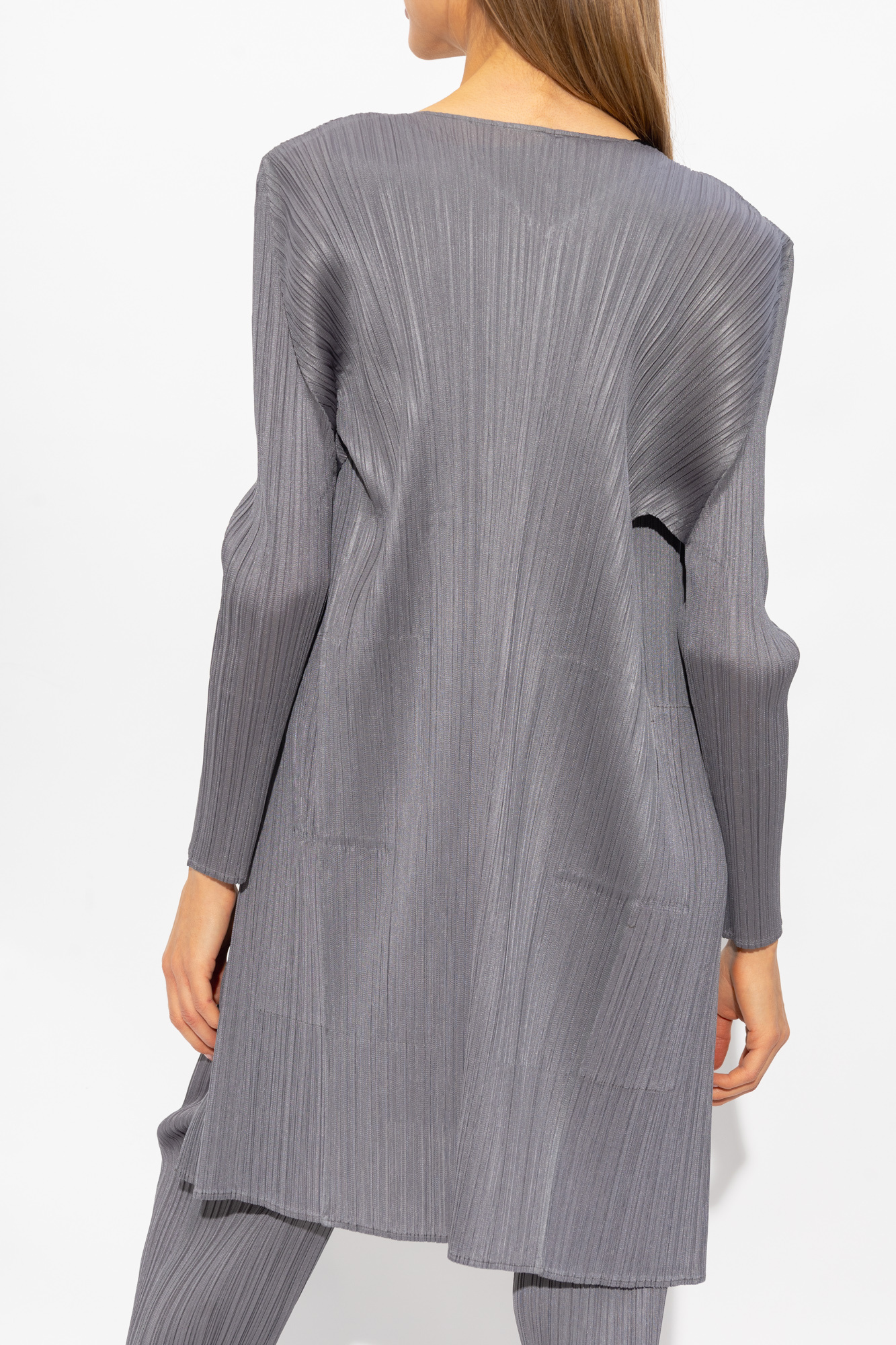 Pleats Please Issey Miyake Pleated cardigan