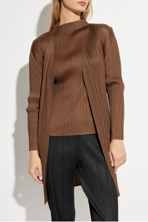 Pleats Please Issey Miyake Pleated Cardigan