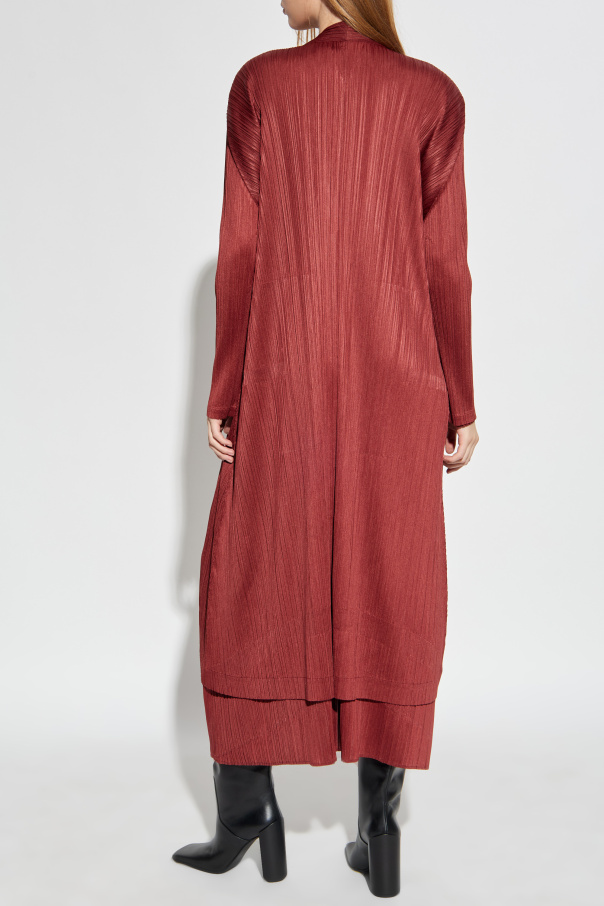 Pleats Please Issey Miyake Plissierter Mantel
