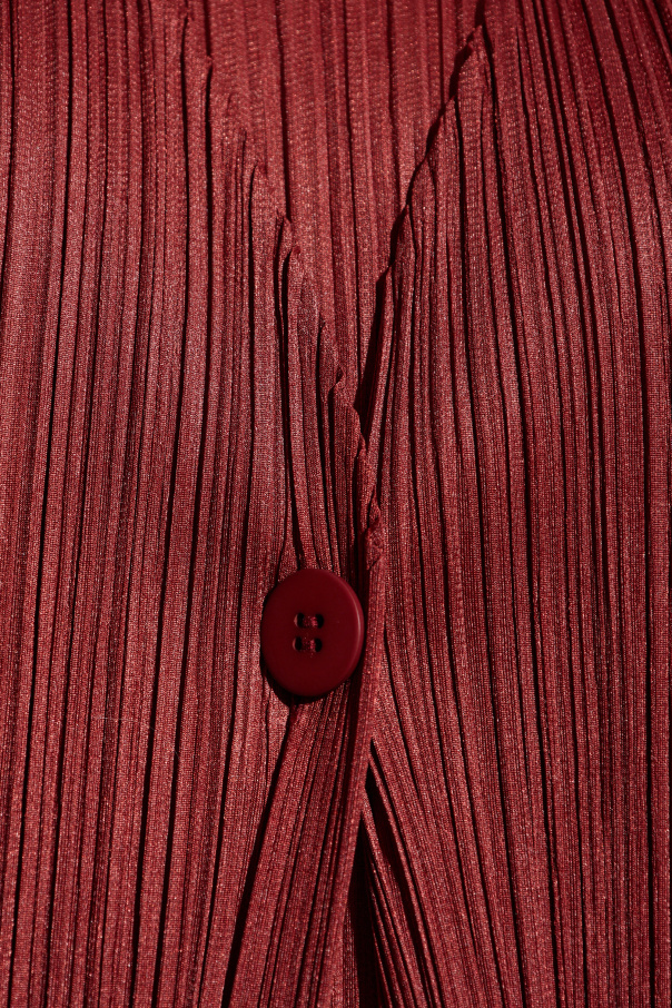 Pleats Please Issey Miyake Plissierter Mantel