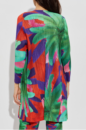 Pleats Please Issey Miyake Plissierter Mantel