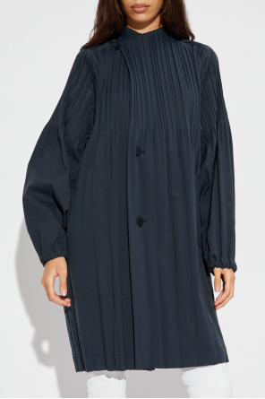 Pleats Please Issey Miyake Plissierter Mantel