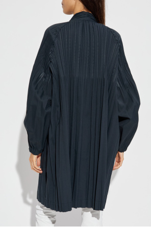 Pleats Please Issey Miyake Plissierter Mantel