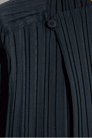 Pleats Please Issey Miyake Plissierter Mantel