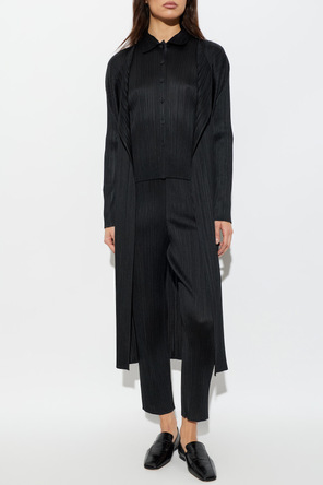 Pleats Please Issey Miyake Abrigo plisado